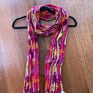 Madewell Pink Patterned Scarf